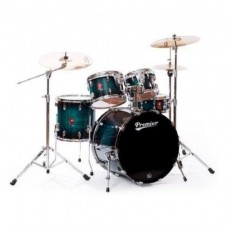 Conjunto de bateria Premier 62899-45BLB XPK Heavy Rock 22 + conjunto de bateria Premier 5864 APK/pacote de hardware XPK (série 3000)