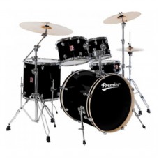 Conjunto de bateria Premier 64099-25BK PHS PowerHouse Stage20 (preto) + conjunto de suporte Premier 5864, pacote de hardware APK/XPK (série 3000)